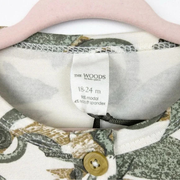 Kate Quinn The Woods Lizard Print Toddler Long Sleeve NWT - Picture 3 of 7